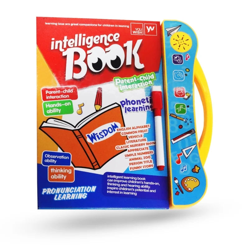 Intelligence Learning Book for Kids | Interactive Letters, Numbers & Sounds.